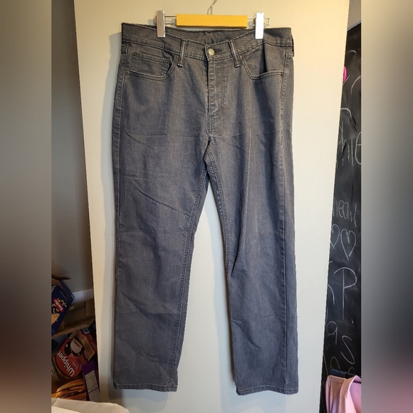Levi's Men's Classic Gray Straight Jeans, Size 34 X 30 (* Please See Notes) - Picture 2 of 8